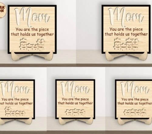 Mom Puzzle Sign Laser Cut 145176427 Creativo Digital